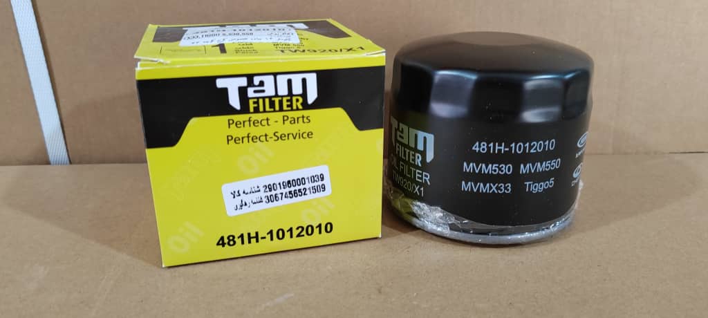 قیمت خرید فیلتر روغن ام وی ام 530 - 550 و تیگو 5 - کد فنی 481H-1012010MP